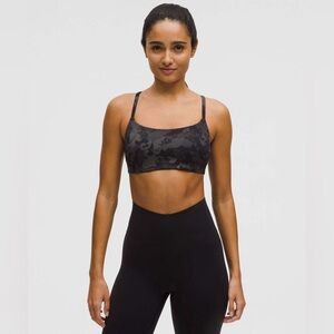🆕 Lululemon Wunder Train Strappy Racer Bra | Hidden Heritage Lace Black Multi 14